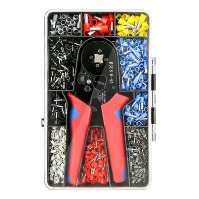 Conveniente versátil Mini Cables Ferrule Terminal Tubular Crimping Plier Kit 1200pcs Eléctrico del hogar aislado