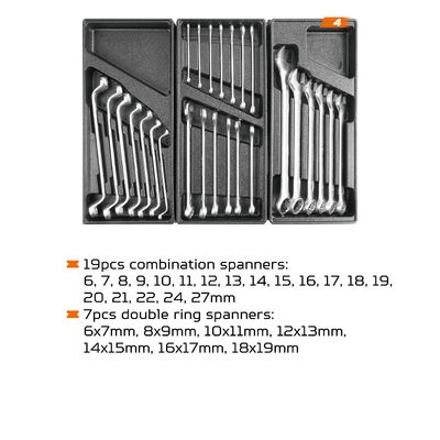 Equipo versátil Conjunto de herramientas de pecho Hardware 163pcs Herramientas
