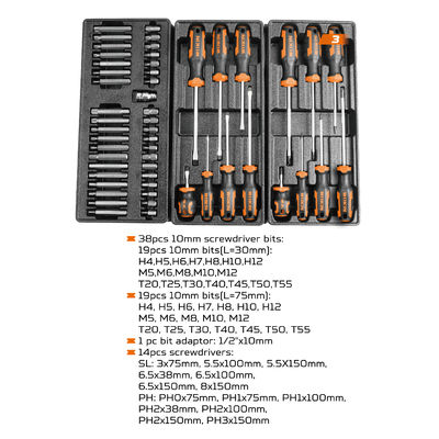 Equipo versátil Conjunto de herramientas de pecho Hardware 163pcs Herramientas