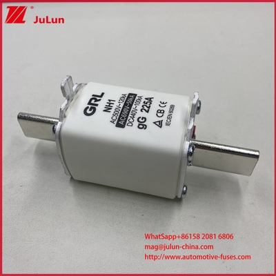 NH000 NT000 300A 225A 500V 120kA Fuso de alta capacidad de ruptura Fuso de enlace con cuchillo GG-gL