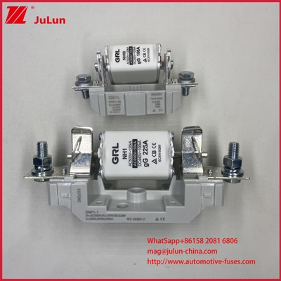 NT000 FUSO AR de alta resistencia 500V/690V Fuso de enlace de fusión de porcelana cerámica nominal 80A Conexión de cobre de baja tensión Fusos NH000