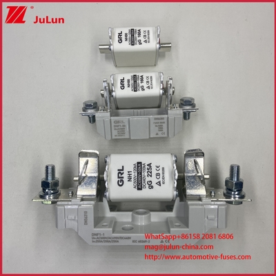 Tipo AR de soplado rápido HRC Fuse Link AC500V 120KA Fuse cerámico con cuchilla de fusión NT00C/NT000 CE Certificado 160A Alta/baja ruptura