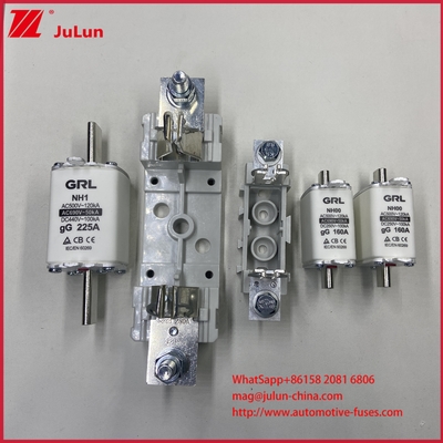 Tipo AR de soplado rápido HRC Fuse Link AC500V 120KA Fuse cerámico con cuchilla de fusión NT00C/NT000 CE Certificado 160A Alta/baja ruptura
