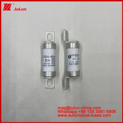 RS308 32A M6 Ceramic Vehicle Fuses for Automotive Applications 550VDC 690VAC Rectifier, inverter