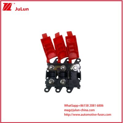 Asiento de fusible impermeable para lancha motora de crucero, panel solar ANS, cubierta roja