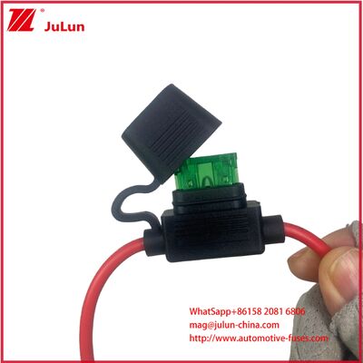 Portafusibles de cuchilla mini de 30 A y 32 V con cableado, diseñado para proporcionar protección segura contra fusibles en circuitos eléctricos