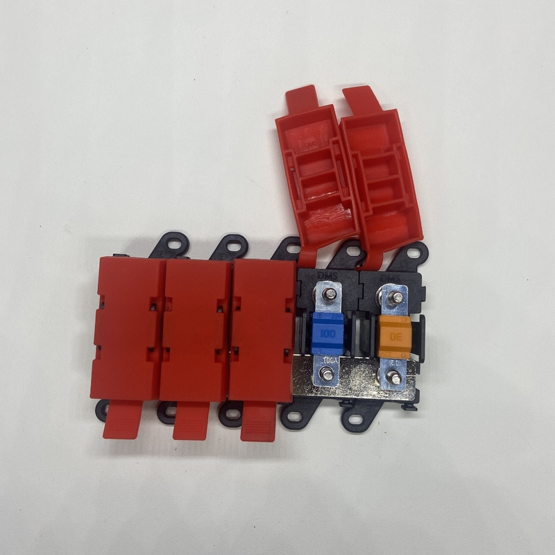 Nave de motor Rojo Negro Portador de fusibles de baja tensión para yates Coches Naves - 20A 30A 80A 100A 200A Corriente nominal M6 M8 M10