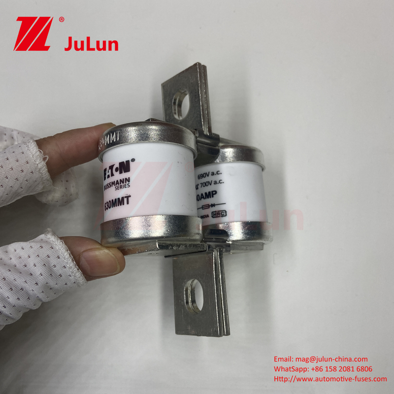 BUSSMANN 630MMT 690V Cerámica Copper Fuses Automotrices M6/M8 Instalación 630A Fuseo de seguridad de corriente eléctrica