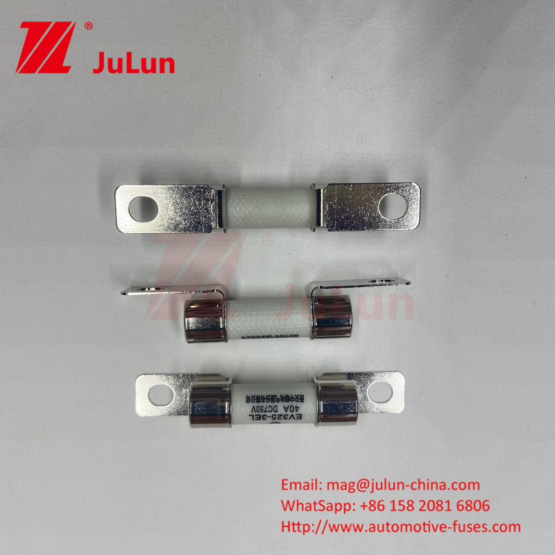 Pipa de salida de arena de cuarzo 10A - 100A Fuso eléctrico abrochado para cargador 30A 50A 750VDC Fuso EV Hey son adecuados F