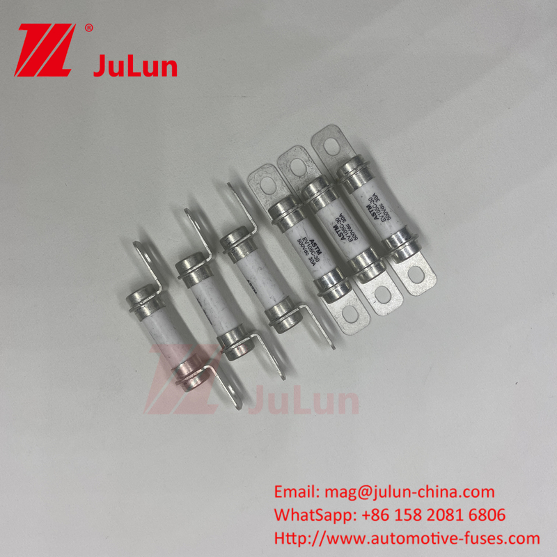 20KA Capacidad de ruptura 50A 30A Capacidad de ruptura de corriente continua Fuse 500VDC M6 Bolt Hybrid Car