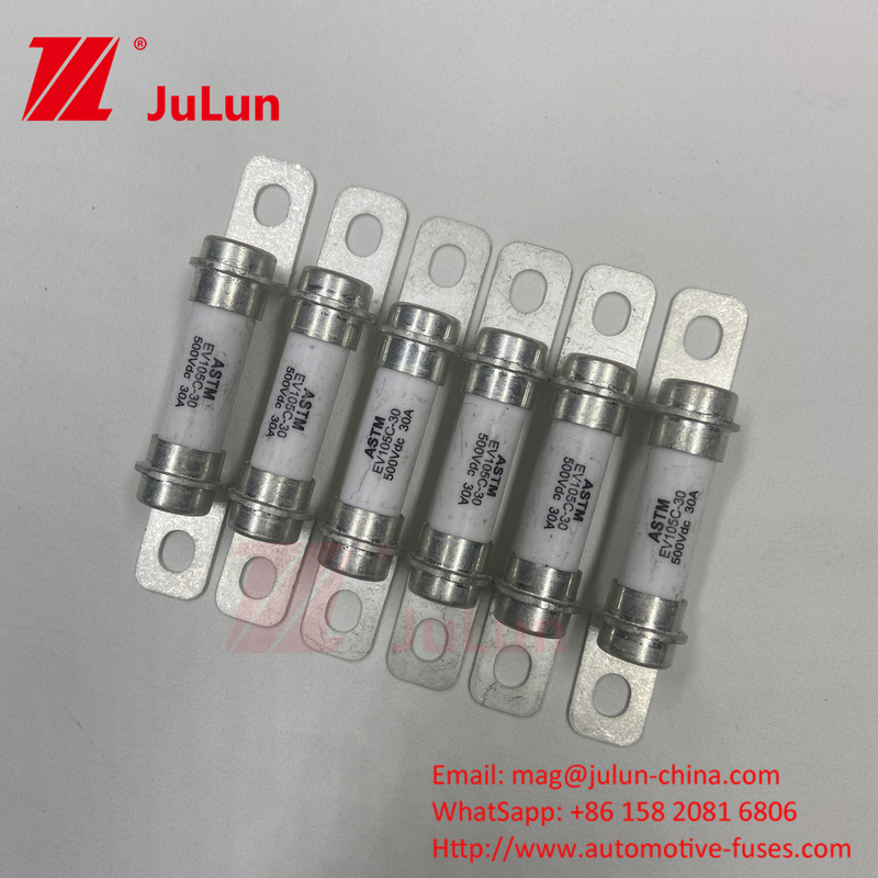 Cerrojos M6 Automotriz de alta calidad camión de corriente continua vehículo eléctrico híbrido 20A 10A 30A fusible 500VDC