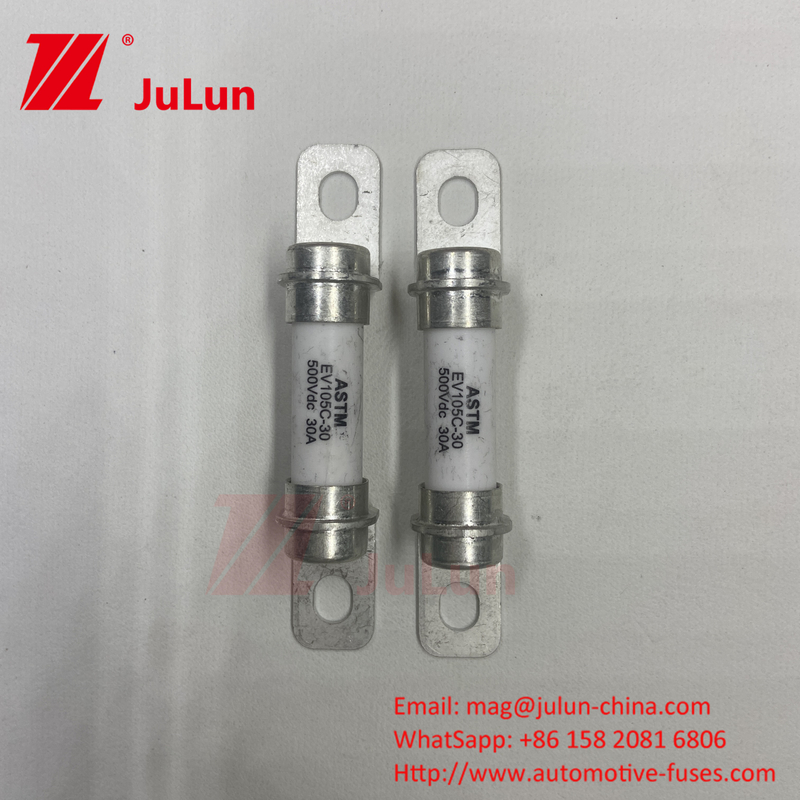 Sistema de almacenamiento de energía de batería Fuse Fuse DC 30A 50A Vehículo eléctrico puro 500VDC