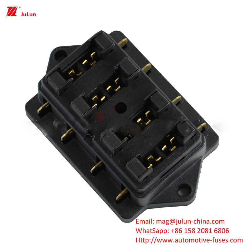 Eu UL Singular/Bipolar 30A-500A Soporte de fusible de carcasa de nylon Protección de circuitos electrónicos automotrices