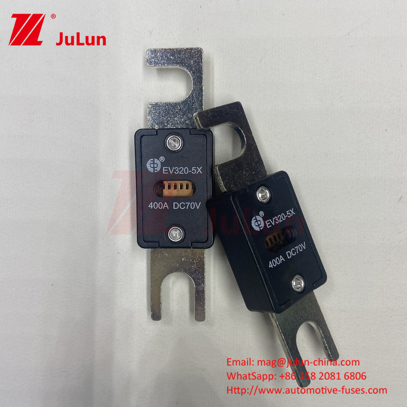 EV320-5X-450A-N 70VDC M6 M8 Fusiles EV portátiles cumplen con la norma ISO8820-5 para sistemas eléctricos y sistemas de propulsión automotriz