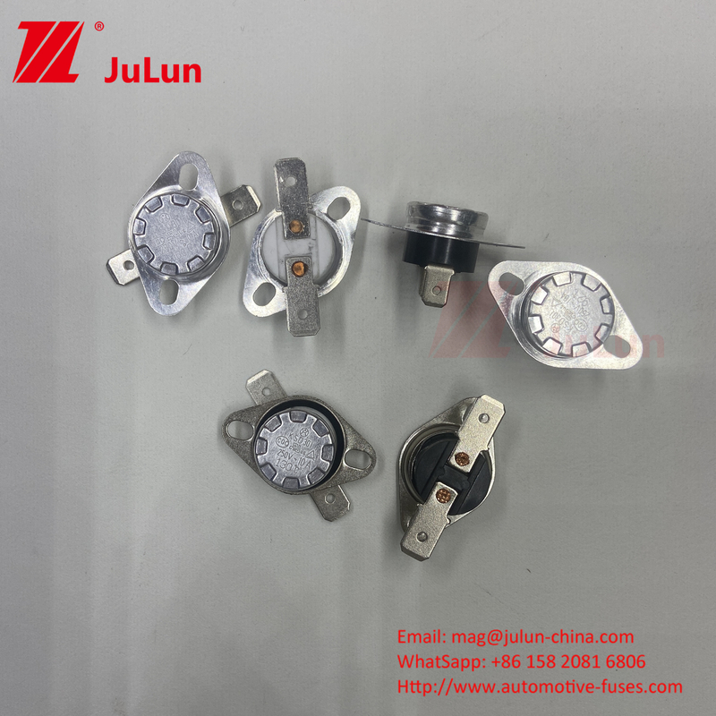 ≥100000 Tiempos Ciclo de vida Cerámica Movable Reset manual Protector térmico Hornos de microondas Uso sobre calor KSD Bimetal Thermo