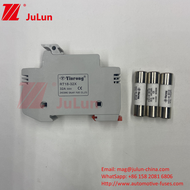 TUV CE 10*38mm DC 1000V Fuso fotovoltaico solar Fusible 20A con protección del soporte del fusible LED para el inversor solar