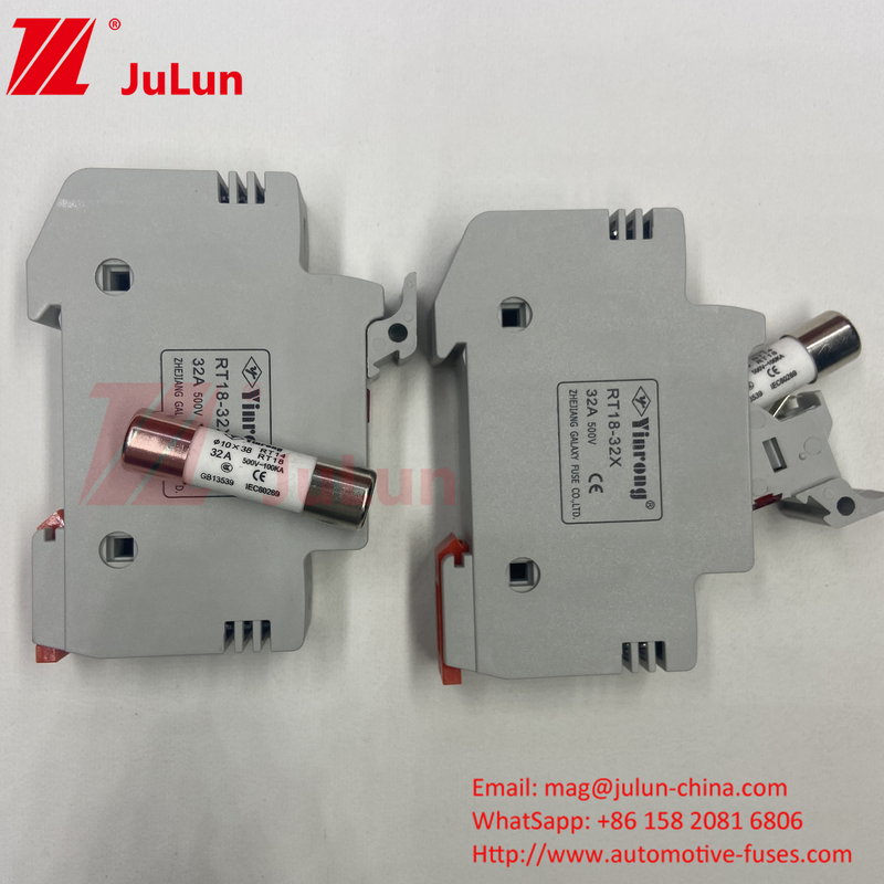 10A-63A Fusiles cilíndricos para protección del sistema de energía solar Fusiles fotovoltaicos de 1000 V de corriente solar 6A 10A 15A 20A 25A 30A Alta tensión