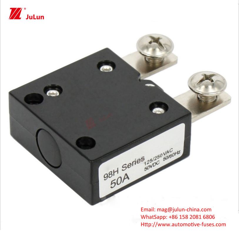 Eu UL Singular/Bipolar 30A-500A Soporte de fusibles de carcasa de nylon de amplio rango de temperatura Caja/soporte de fusibles para automóviles (-55 ° C a 12 ° C)