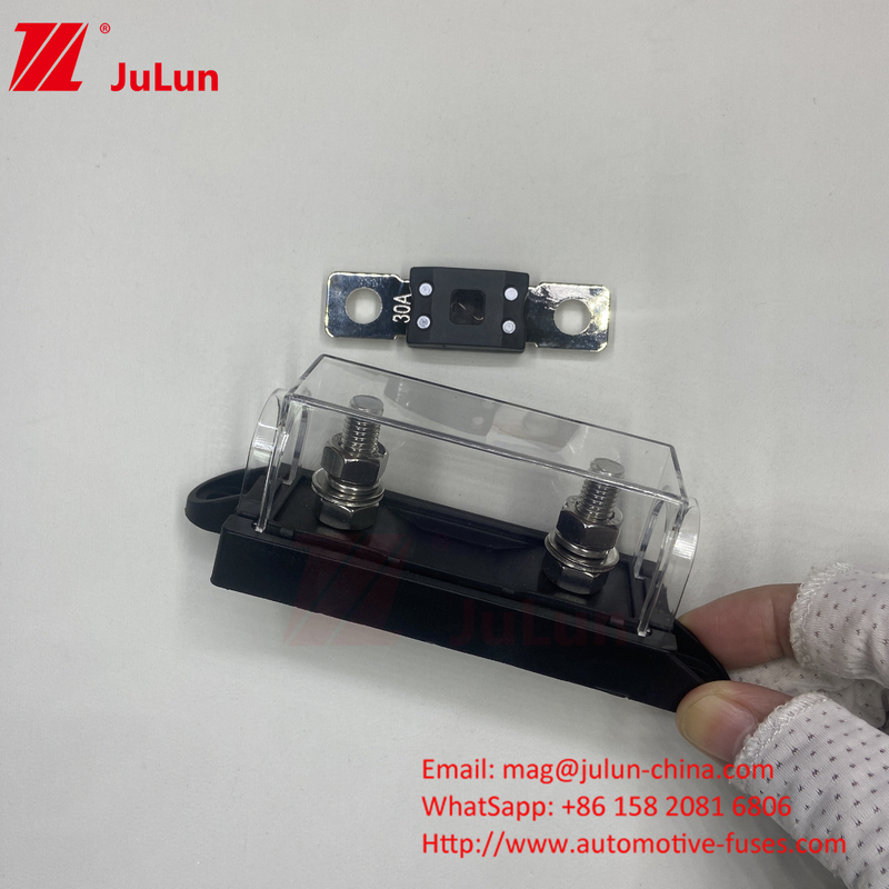 ABS aleación de zinc de latón 5mm 20mm 20A soporte de fusible para 24VDC 32VDC 72VDC