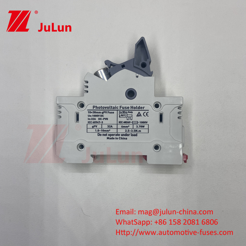 1000VDC 1500VDC 500VDC Fuso fotovoltaico solar GPV Fuso fotovoltaico solar y soporte de fusible para protección del sistema No hay comentarios todavía
