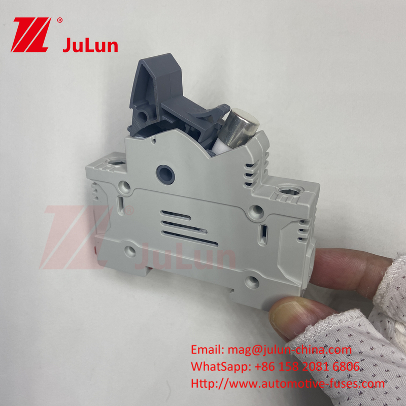 Fusiles fotovoltaicos solares cilíndricos 10A-63A 1000VDC/1500VDC IEC60269.6 Fusiles 10X38 1p 2p 3Polo Np Dc Fusiles cuadrados Fusiles fotovoltaicos solares