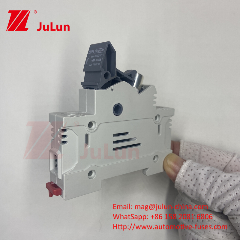 Fuse solar fotovoltaico para energía fotovoltaica DC1000V 10X38 Portador de fusible cerámico con interruptor aislante 10X
