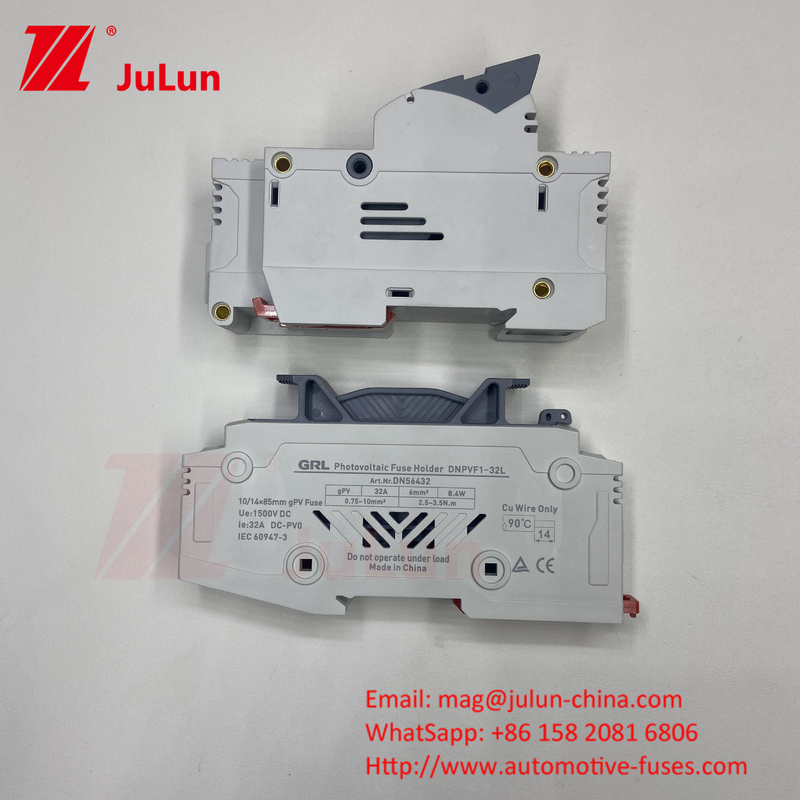 Inversor fotovoltaico solar con portafusible solar de 14x51 mm Din Rail / portafusible solar PV