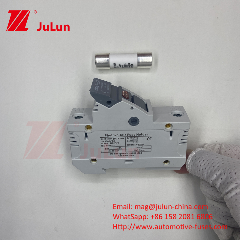 VENDA Mezeen 1P 10x38mm PV DC 1000V 32A Fuso y soporte de fusible para protección del sistema solar OEM disponible