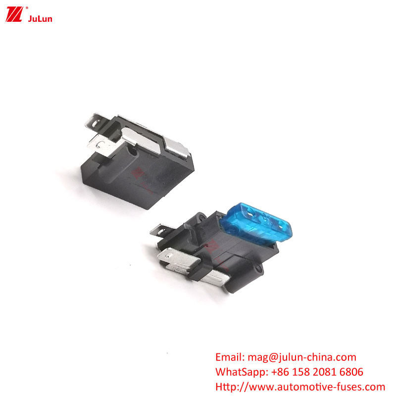 Compartimientos eléctricos para automóviles industriales Bipolar 32V 30A-500A Portador de fusibles de cobre para automóviles