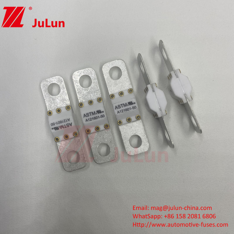 ASTM A121601-80A 125VDC EV cargador rápido / vehículo eléctrico de carga rápida de fusión media de tornillo de tornillo de terminal de fusible