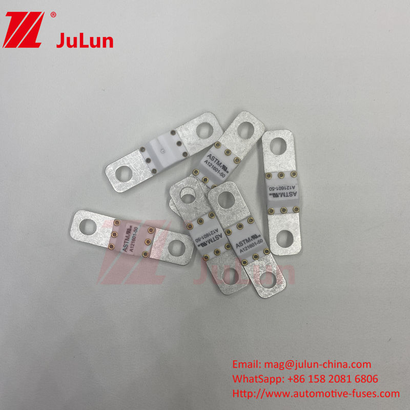 A121601-250A Tipo de fusibles de terminal ASTM 125VDC para vehículos eléctricos Cerámica