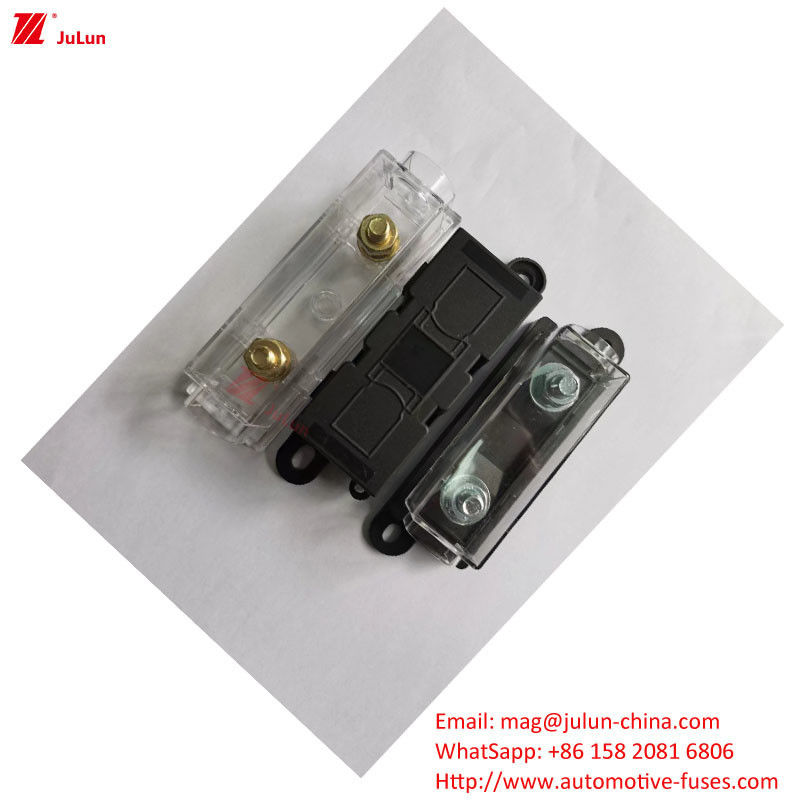 32V DIN Trazo de fijación 30A-500A UE UL estándar de cobre de contacto de plástico carcasa de tornillo de fijación