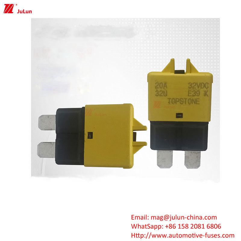 Interruptor de reinicio manual de la máquina Interruptor de reinicio manual del yate Interruptor de circuito de reinicio manual de la UE UL Titular de fusible de cobre de 32 V