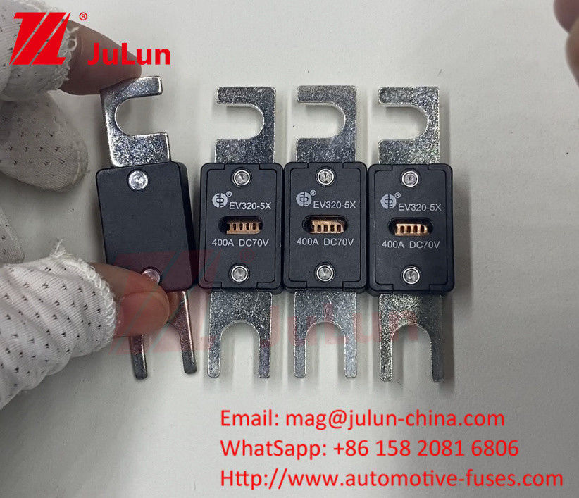 EV320 100A 200A 225A 250A 300A 350A 500A 70VDC soplado 10KA / 20KA fusible de capacidad de ruptura para la carga de vehículos eléctricos