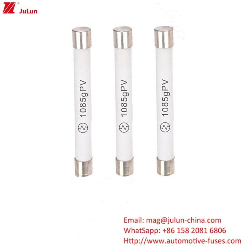 10x85mm 10A 1500V fusible de alto voltaje para energía fotovoltaica