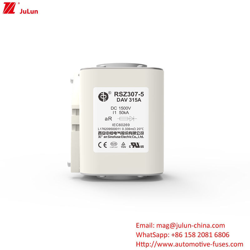 RSZ307-5-DAV 315A Adaptador de cargador Ev Compatible para fusibles de energía 450A-1800A 1500VDC
