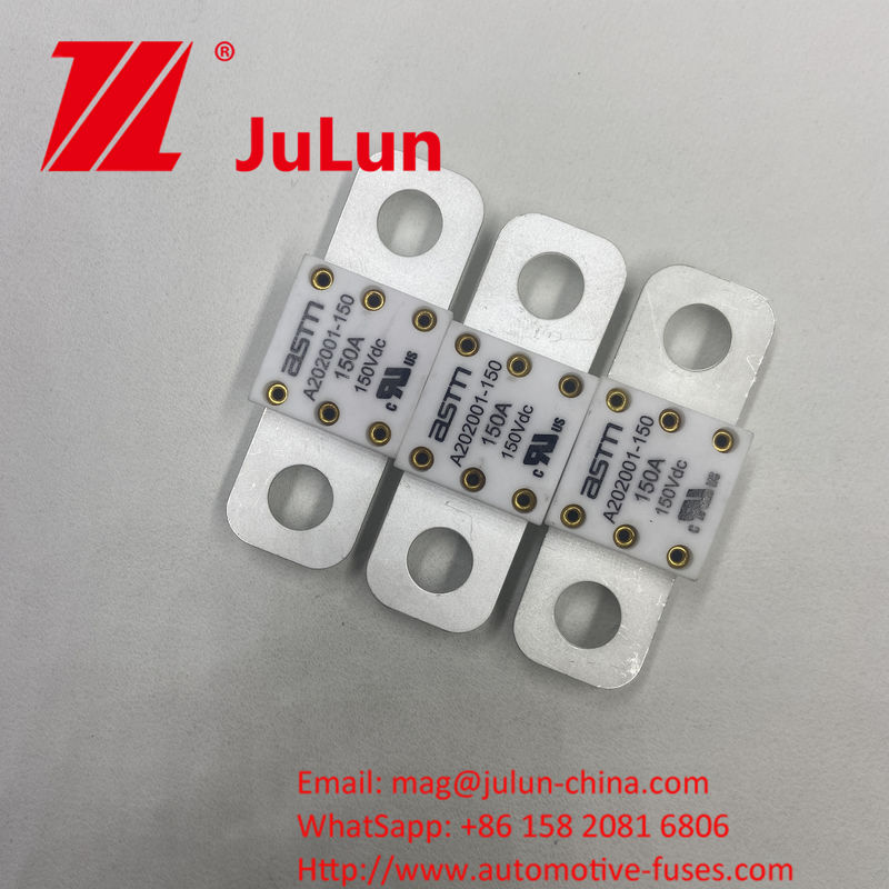 ASTM A202001 100A 150VDC Fusiles cerámicos para automóviles para protección de cortocircuito en cargadores de automóviles y otras especificaciones
