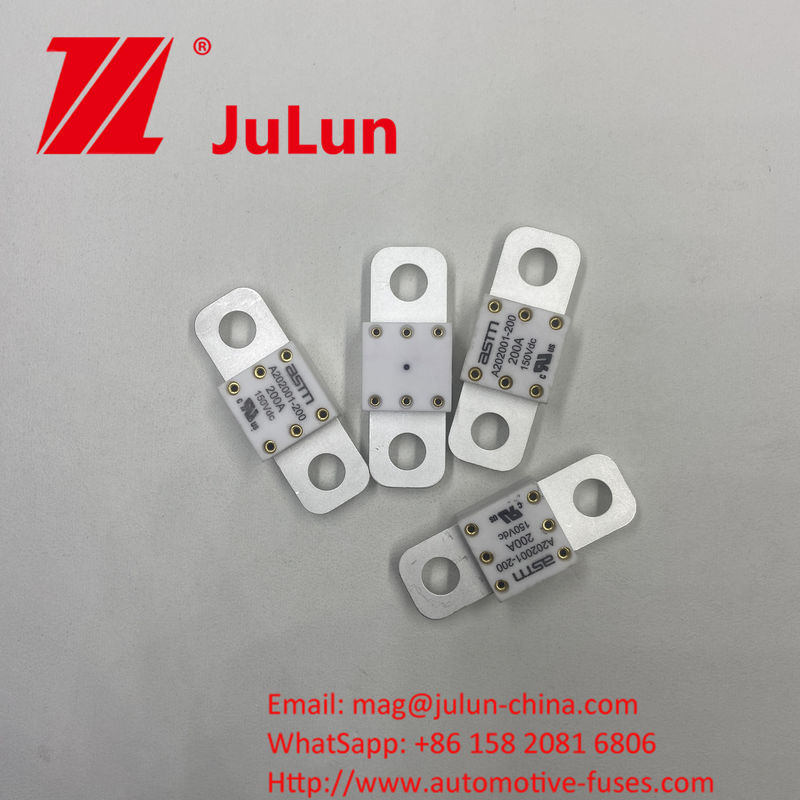 Asignación de alta corriente A202001-100A 150VDC Fusiles cerámicos para automóviles para protección contra cortocircuito 150VDC 100A 150A 200A 250A 300A 350A 400A 500A