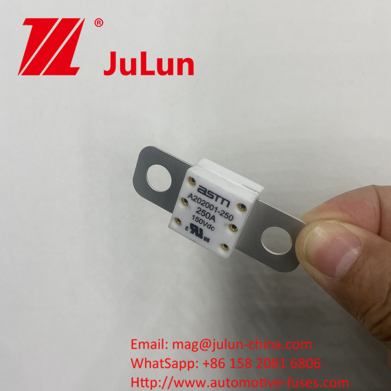 250A 150VDC A202001 ASTM Cerámicas de seguridad para automóviles para cargadores de automóviles y etc. hechas de cobre cerámico plata cuarzo oro de arena