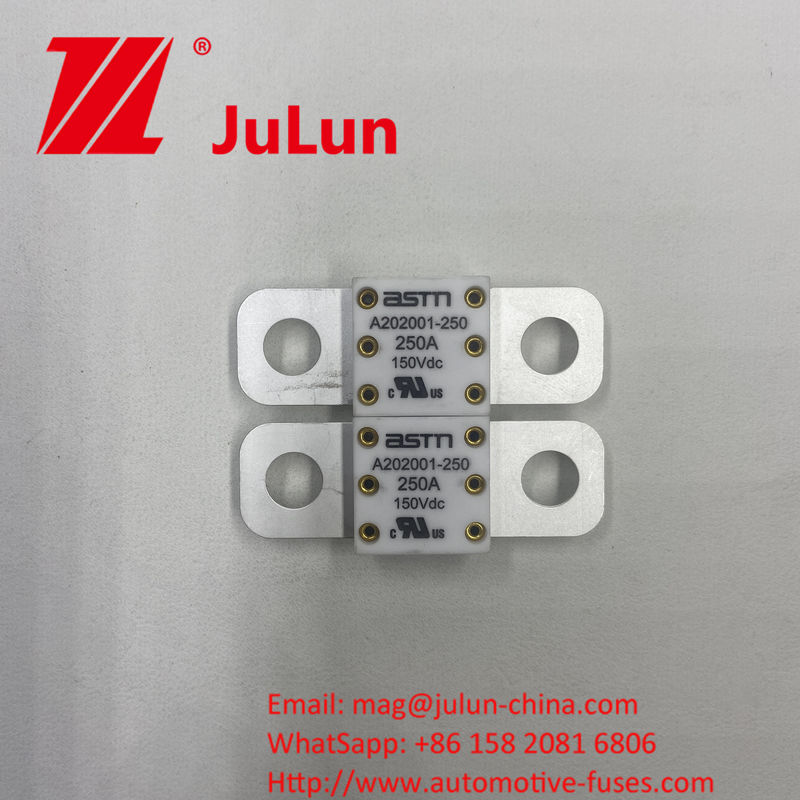 Cerámica de alta corriente A202001-250A 150VDC Fusiles de automóviles de pequeño tamaño con material cerámico para protección de cortocircuito