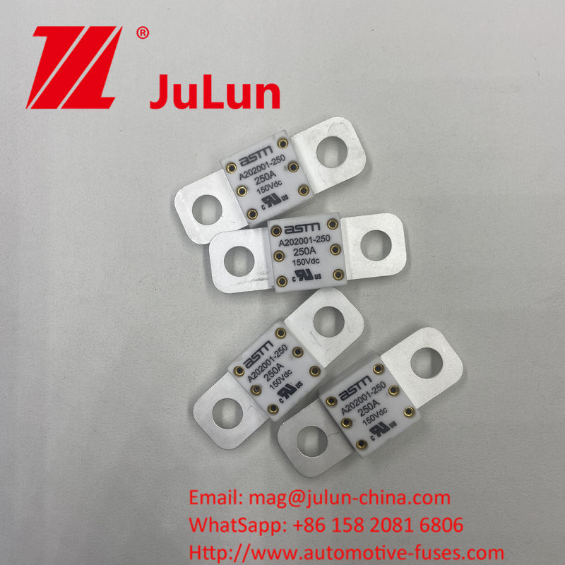 Fusiles ASTM de cerámica para vehículos eléctricos de tracción Características eléctricas A202001 100A 150VDC
