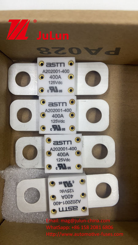 150VDC 500A A202001 Fusiles cerámicos para vehículos con batería de almacenamiento de energía para vehículos