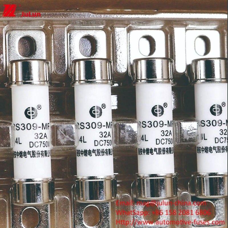 Tipo de terminal de fusible de vehículo eléctrico de energía 750VDC para 32A-35A-40A-50A Protección de vehículos eléctricos de alta tensión