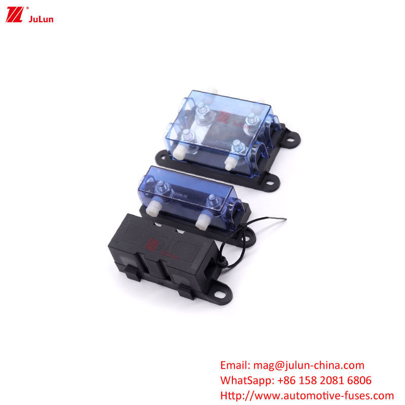 Sistema eléctrico automotriz corriente nominal 20A-500A Portador de fusible Multi-especificación Tipo de fusible de enchufe de montaje poroso mediano y grande