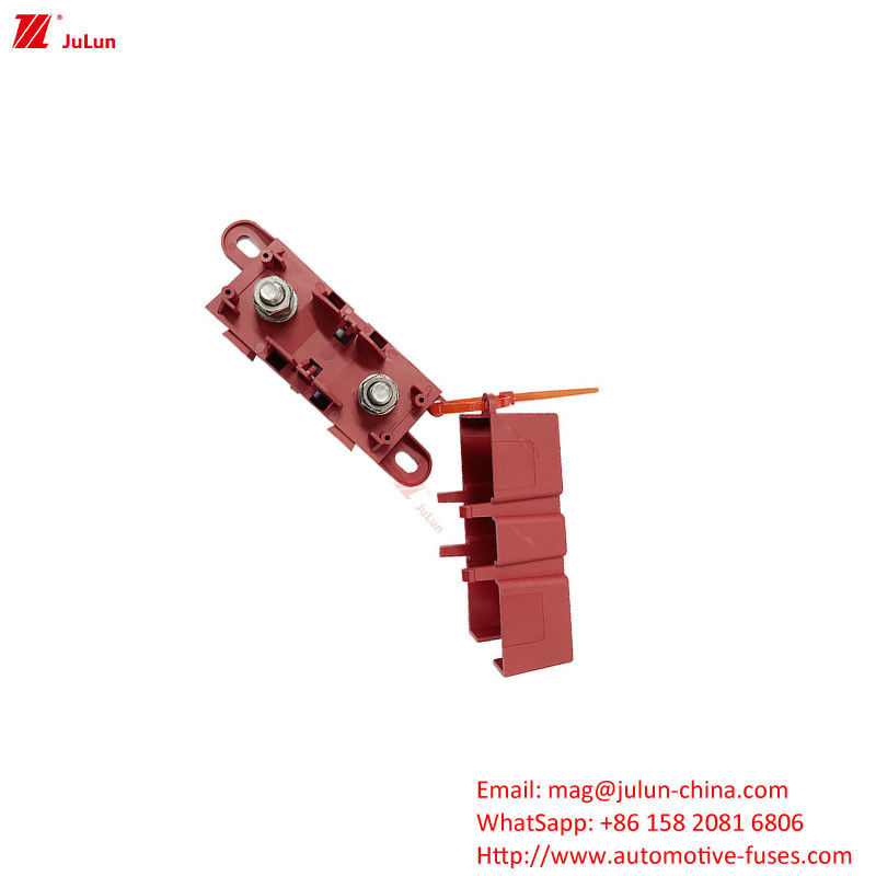 ANM ANL Portador de fusibles para automóviles en rojo negro para automóviles grandes/medianos/pequeños que utilizan materiales resistentes a la temperatura