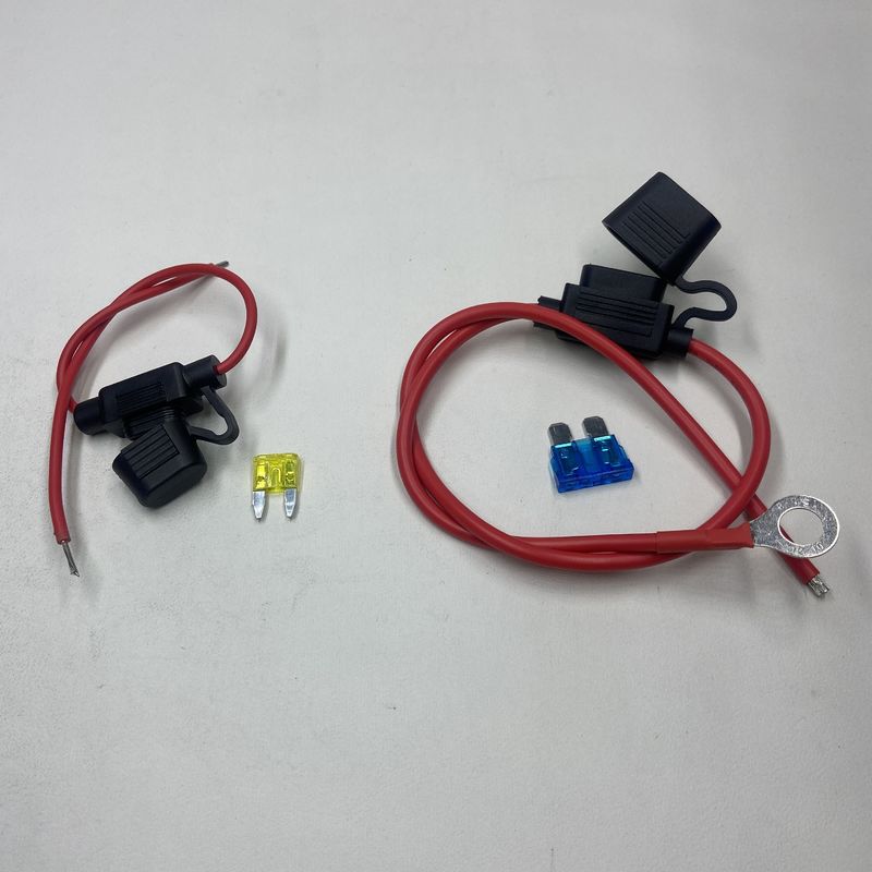 UL caja de fusibles de cuchilla en línea a prueba de agua estándar / enchufe medio en el soporte de fusibles de automóviles con 22awg 20awg 18awg 16awg 14awg 12awg 10awg
