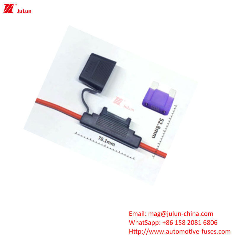 Silla de fusible de automóvil impermeable, ranura de tarjeta perfectamente combinada, voltaje máximo 32VDC 58VDC