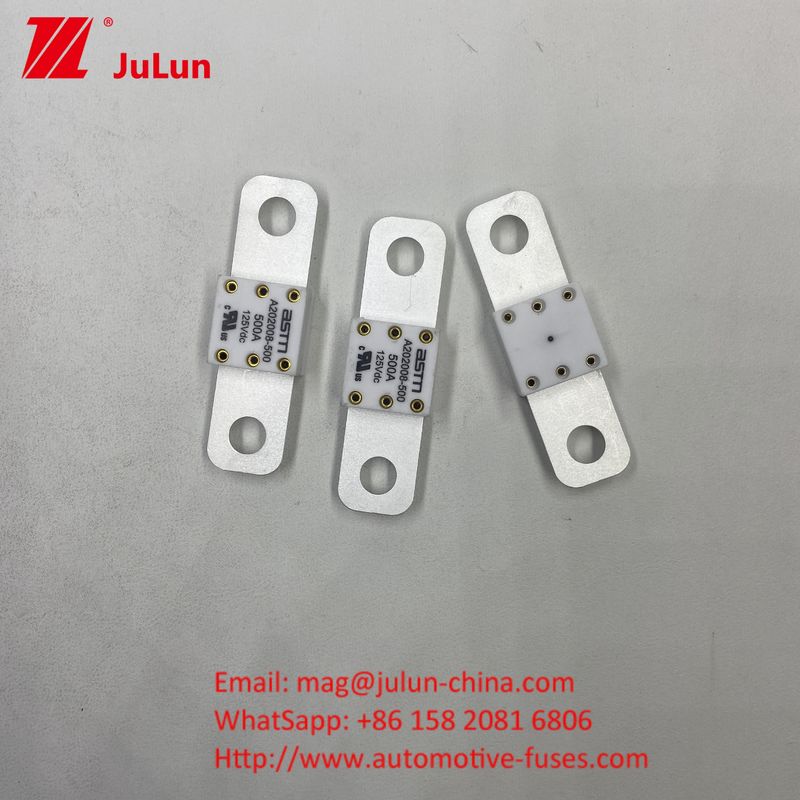 20KA Capacidad de ruptura Vehículo eléctrico A202008 400A 125VDC Fusiles ASTM para buques Escenario de aplicación