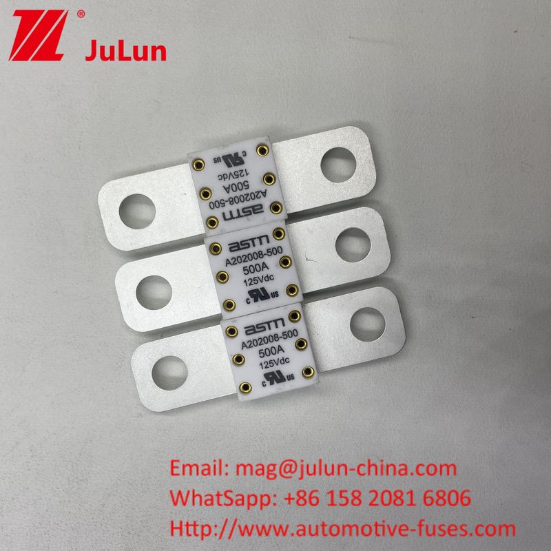 Fusiles de color blanco de cerámica ASTM 250A 125V en baterías de automóviles