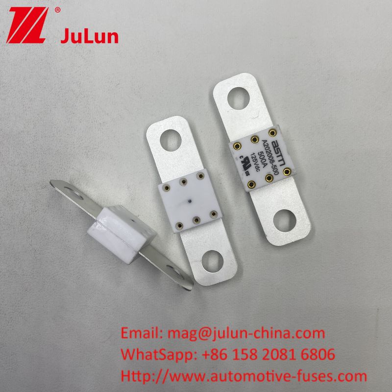 200A 125VDC Fuse de vehículo eléctrico Automóvil para EV 125VDC Válvula de tensión Distancia de agujero 50.8mm